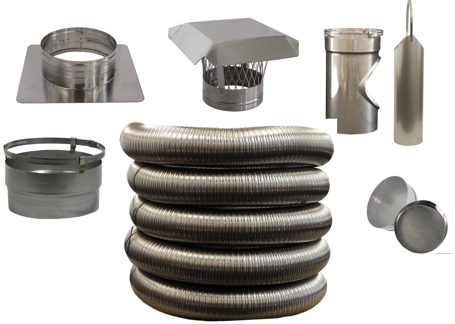 6 Inch Diameter Double Ply Smooth Round Chimney Liner Kit