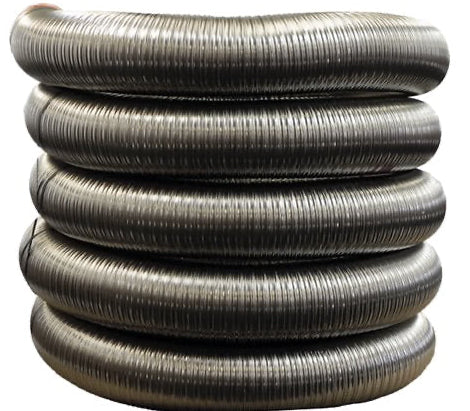 9 Inch Diameter Double Ply Smooth Round Chimney Liner (Only)